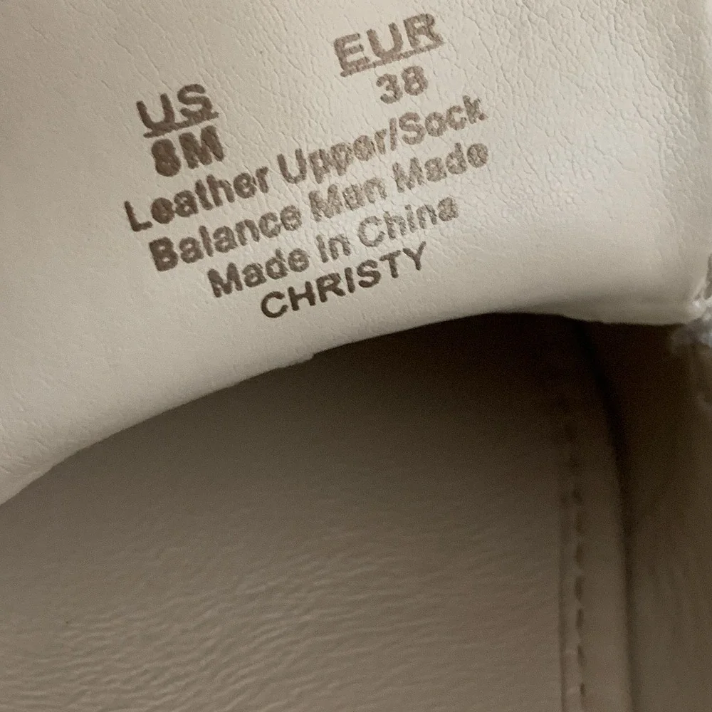 Sam Edelman Christy Loafers‎ Cream Leather Size 8